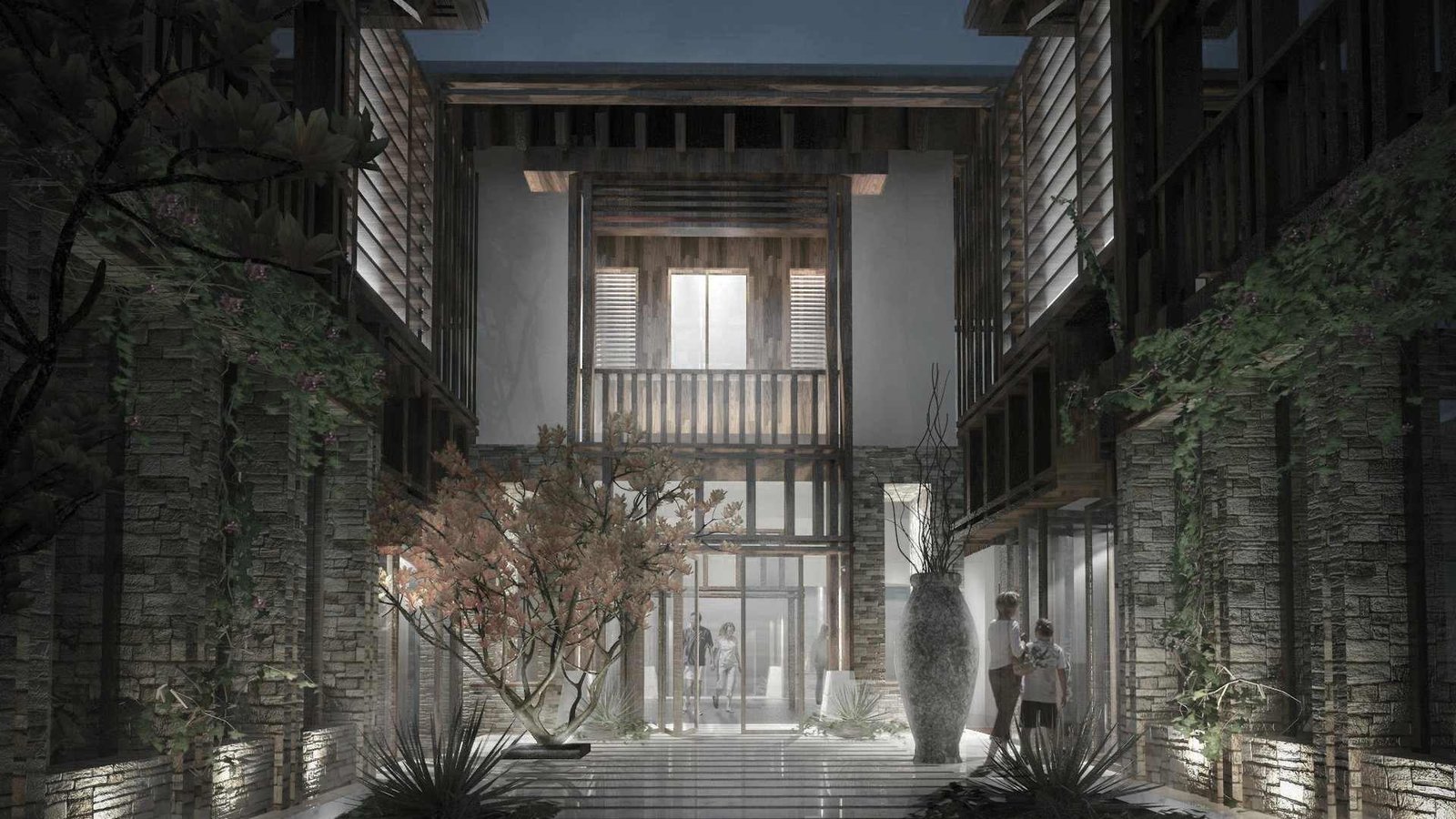 Clubhouse pool, spa and restaurant terrace at Nalaya Villas on Al Reem Island, Abu Dhabi